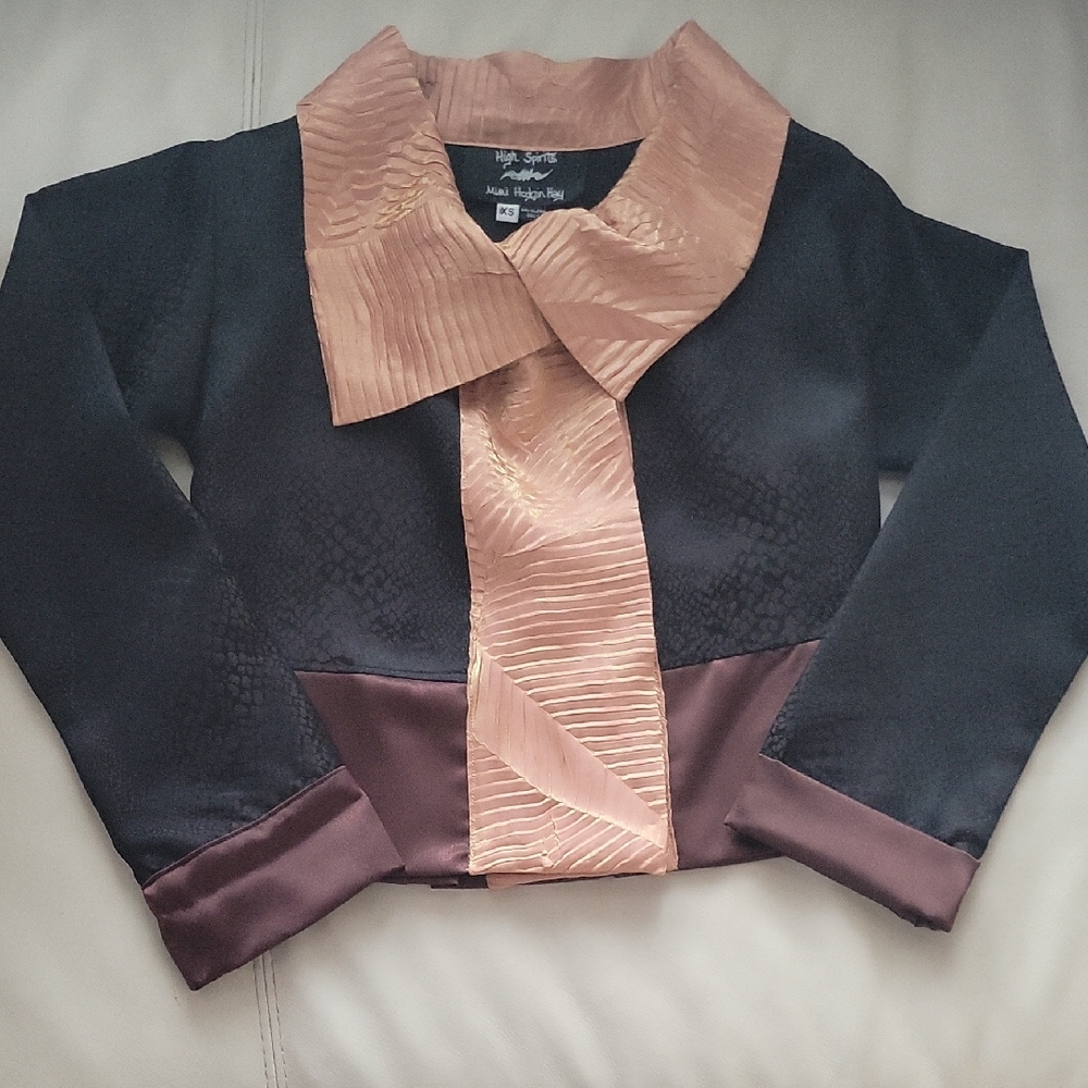 Stylish Black and Brown Women's Blazer